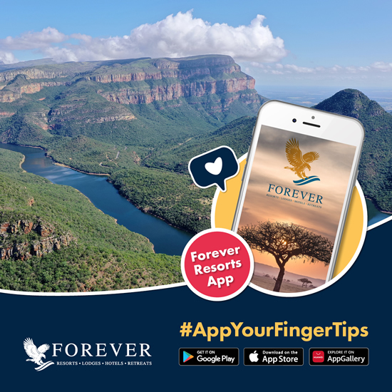 Download the Forever Resorts South Africa App today